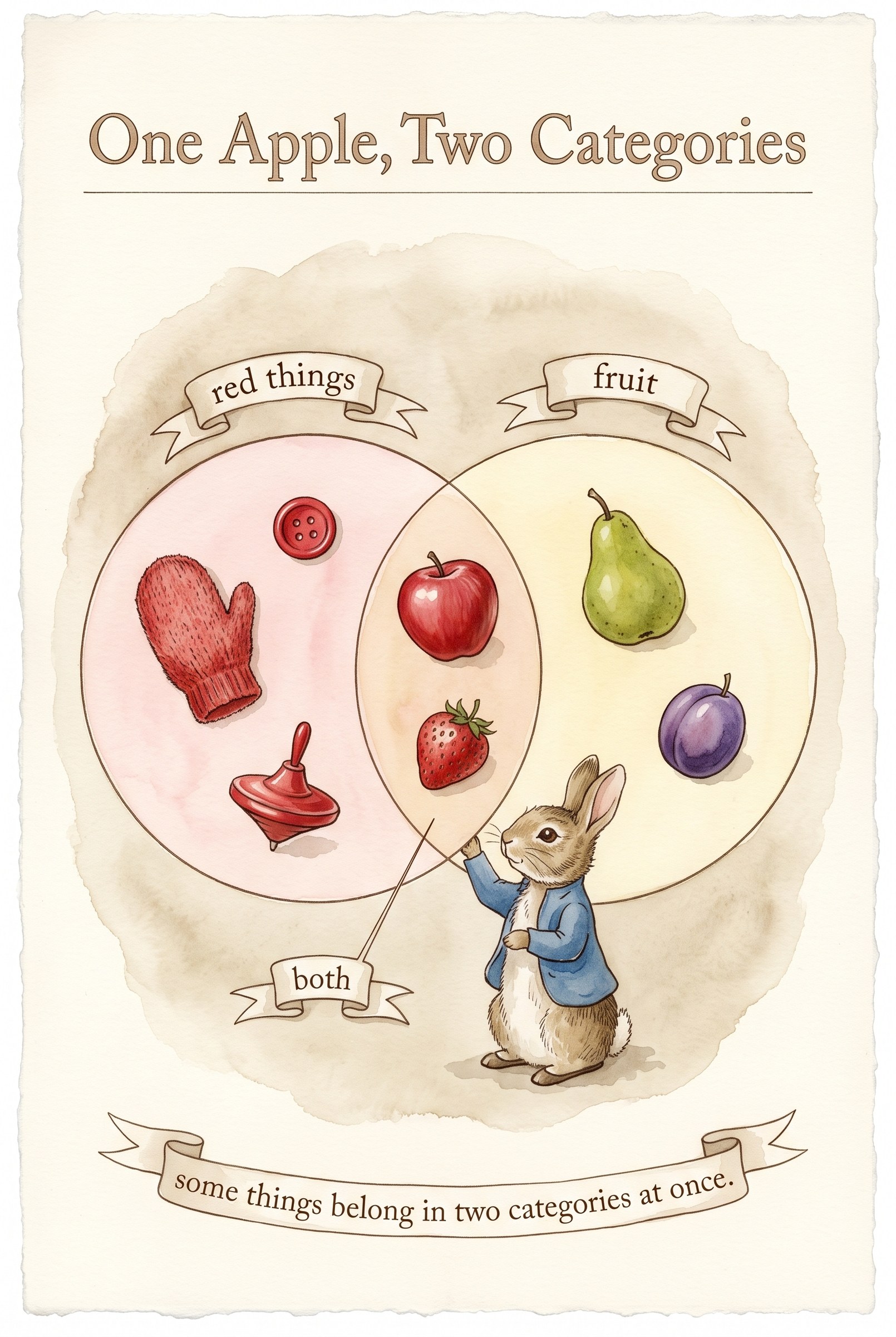 One Apple, Two Categories